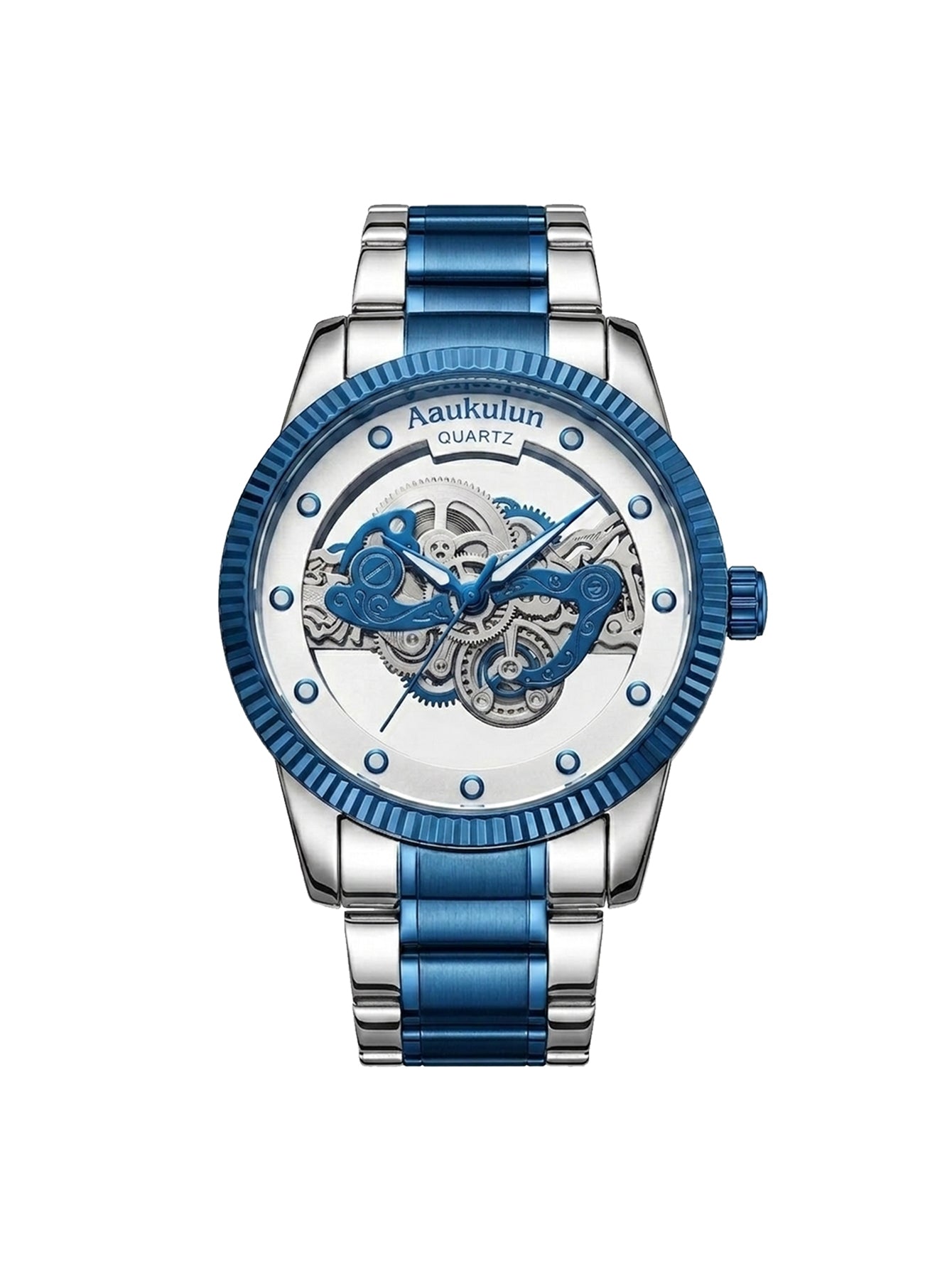 Luxury Skeleton Dial Quartz Watch For Men